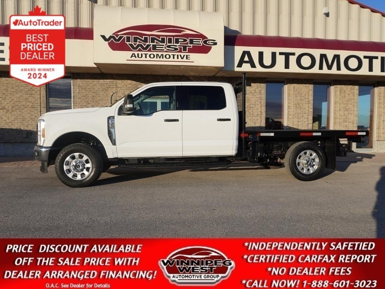 Used 2023 Ford F-350 XLT 4WD HARD-TO-FIND FLATDECK W/LOW KMS & CLEAN!! for sale in Headingley, MB