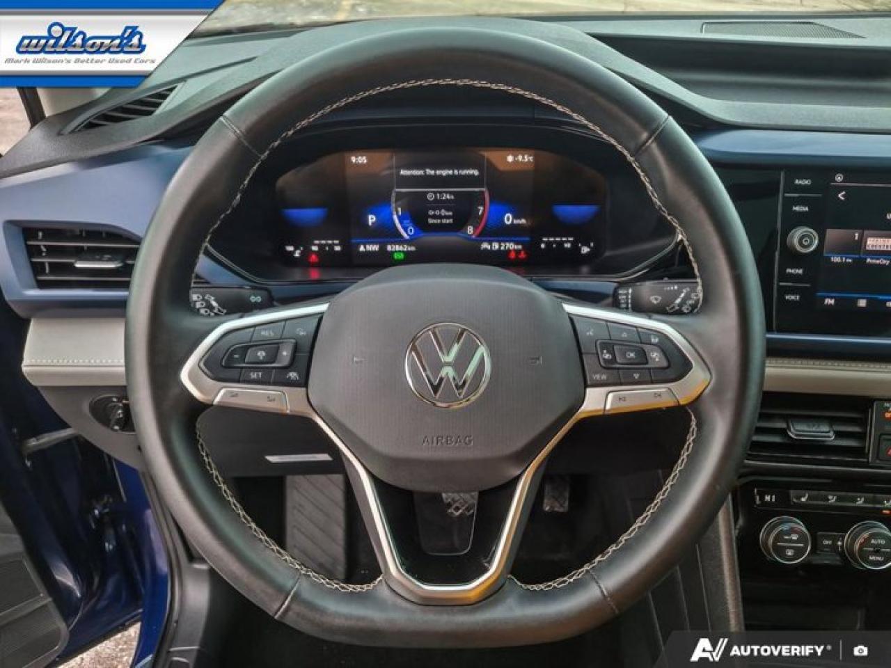 2024 Volkswagen Taos Comfortline | Panoramic Sunroof | Adaptive Cruise | Heated Wheel + Seats | CarPlay and More ! Photo