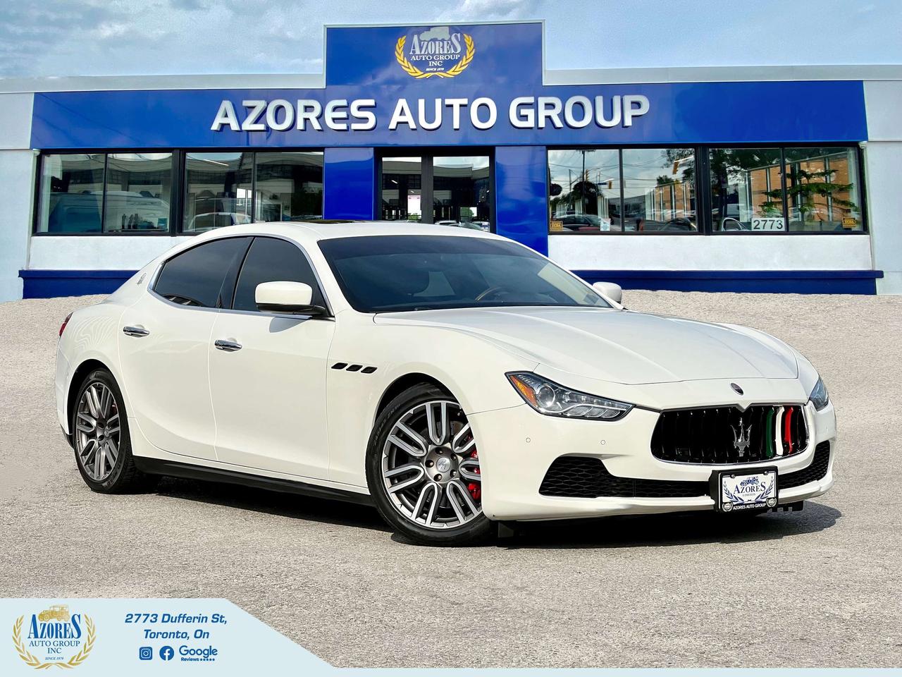 2015 Maserati Ghibli SQ4 Nav B.Cam Sunroof Certified All Wheel Drive Photo0