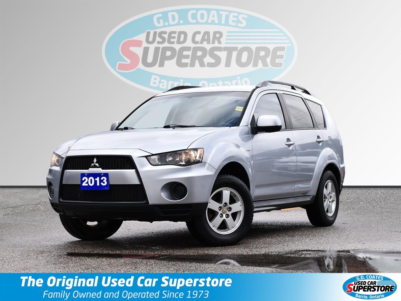 Used 2013 Mitsubishi Outlander ES 4x4 ~Heated Seats ~Power Locks ~Alloys ~A/C for sale in Barrie, ON