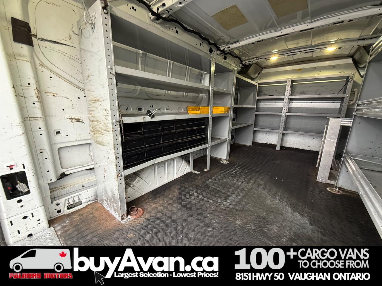 2016 Ford Transit Cargo Van 135k KM   CLEAN CARFAX   SHELVES + DIVIDER Photo