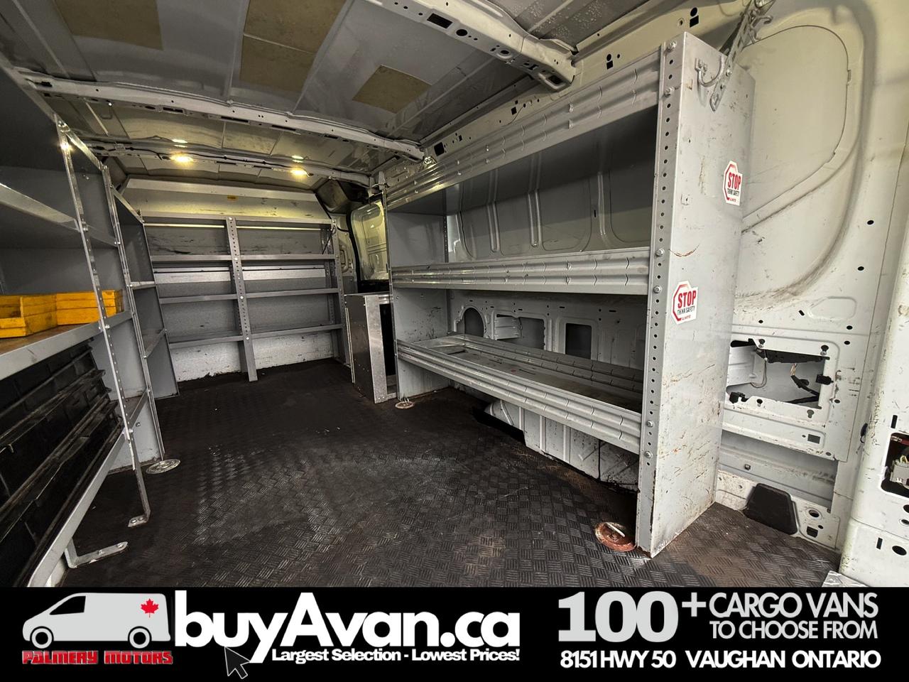 2016 Ford Transit Cargo Van 135k KM   CLEAN CARFAX   SHELVES + DIVIDER Photo
