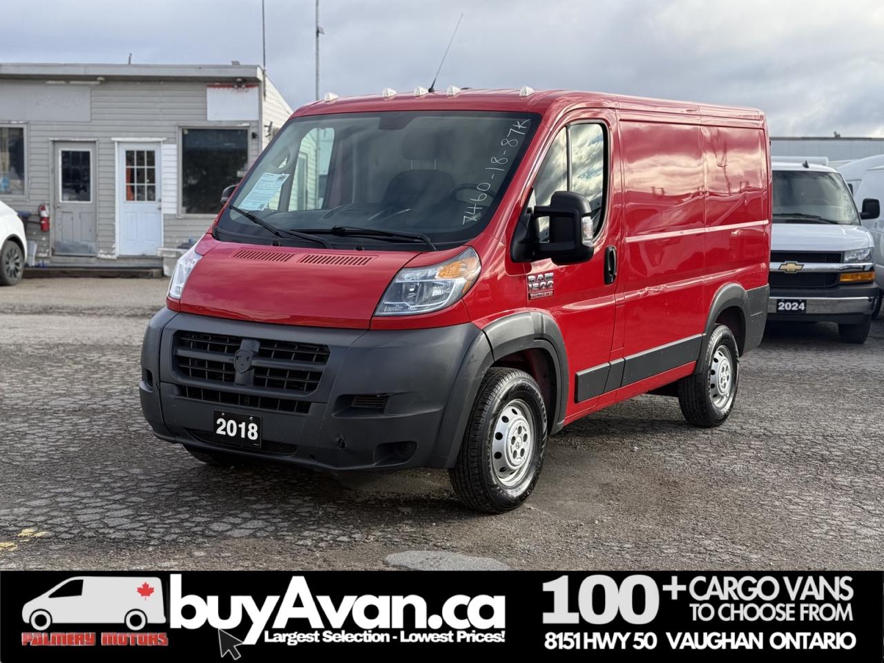 2018 RAM ProMaster Cargo Van 1500 118"WB Low Roof Gas Photo