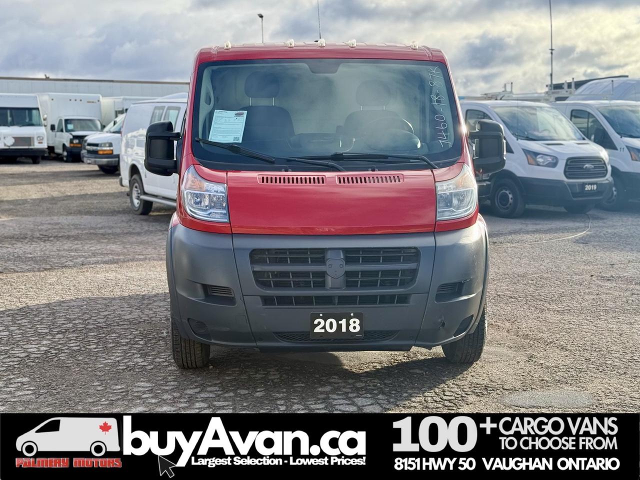 2018 RAM ProMaster Cargo Van 1500 118"WB Low Roof Gas Photo