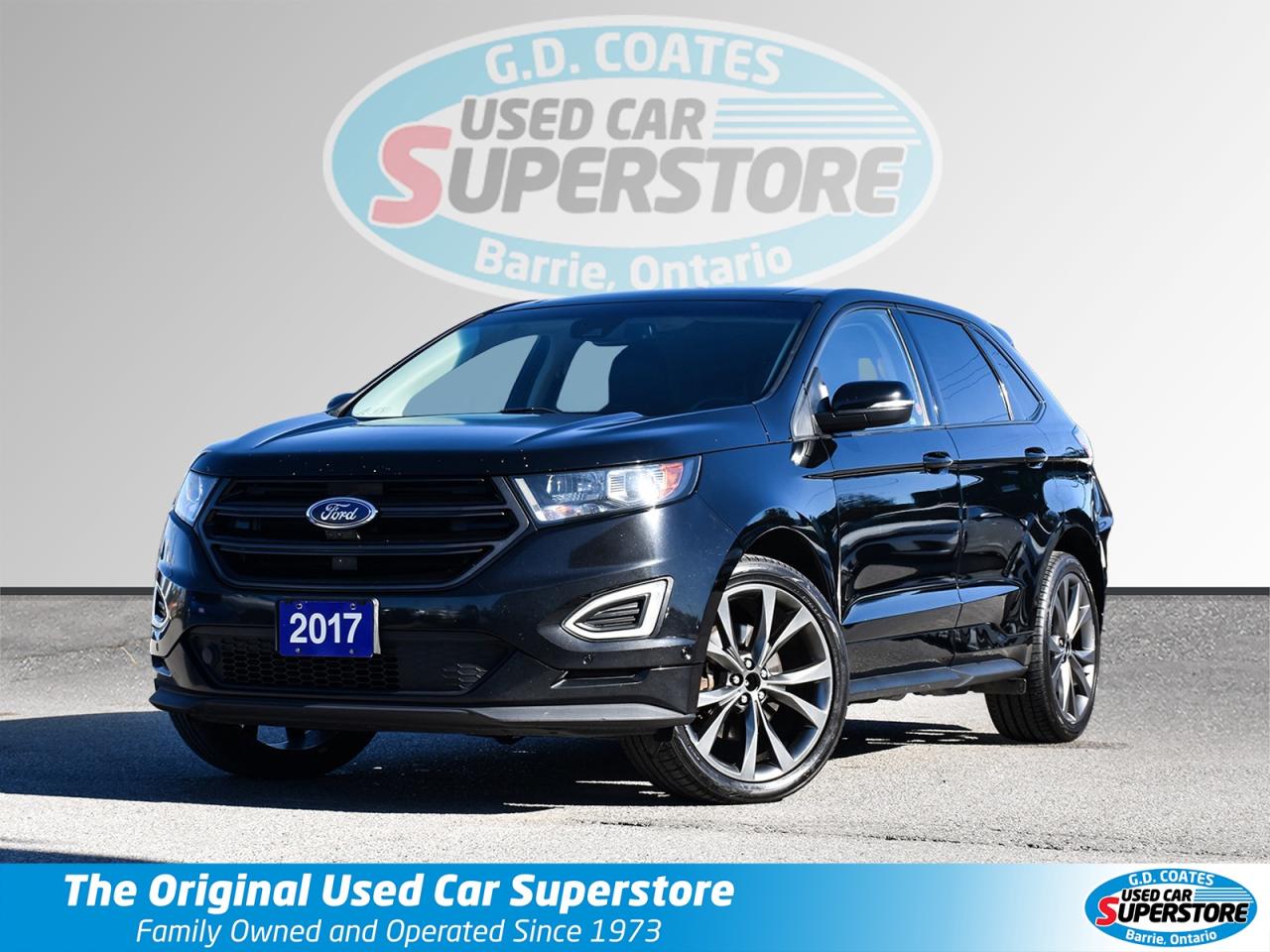 Used 2017 Ford Edge Sport AWD ~Nav ~Leather ~Moonroof ~Bluetooth ~Cam for sale in Barrie, ON