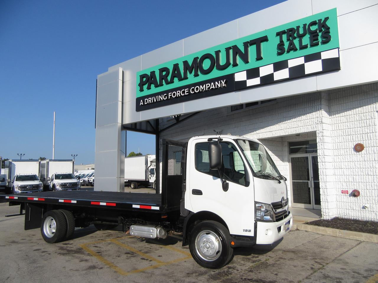 2020 Hino 195 Commercial DIESEL 21 FT FLAT DECK WITH WINCH STRAP PACKAGE Photo0