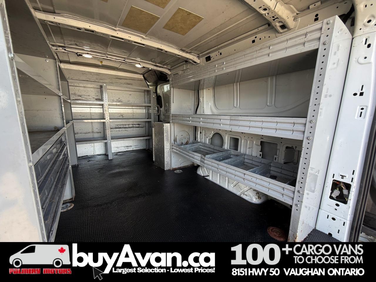 2018 Ford Transit Cargo Van 130" Shelves + Divider Photo