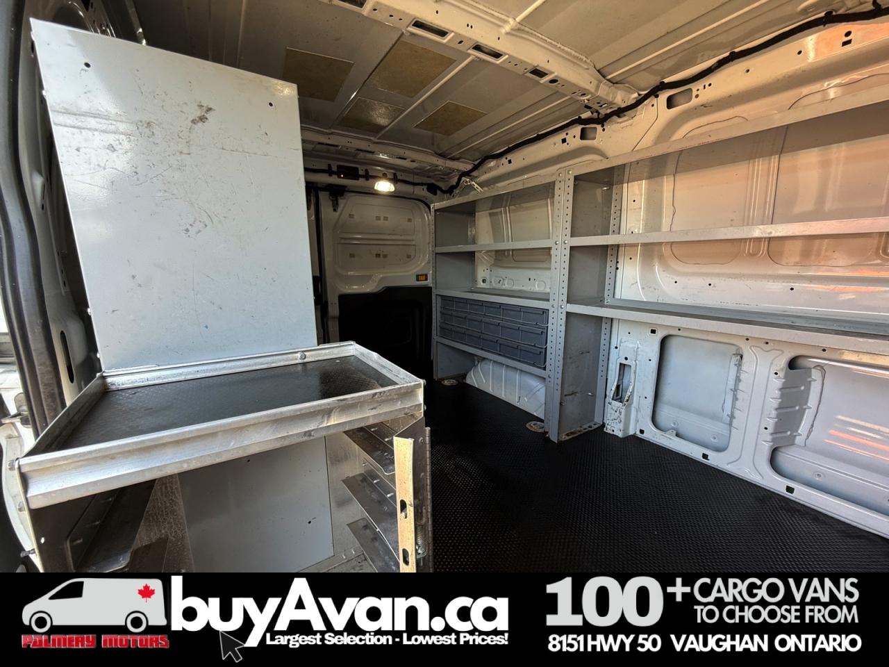 2018 Ford Transit Cargo Van 130" Shelves + Divider Photo