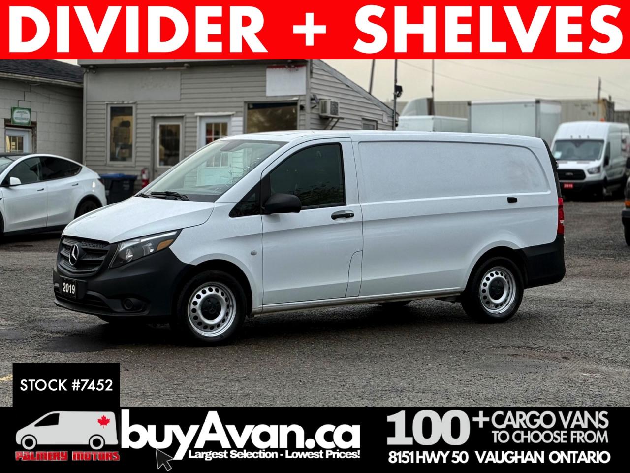 2019 Mercedes-Benz Metris Passenger Van Cargo 126WB Divider + Shelves Photo0