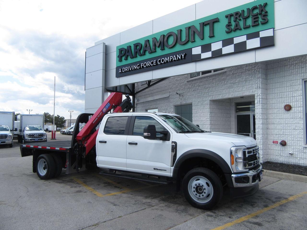 2023 Ford F-550 CREW CAB DIESEL 4X4 NEW KNUCKLE BOOM CRANE Photo0