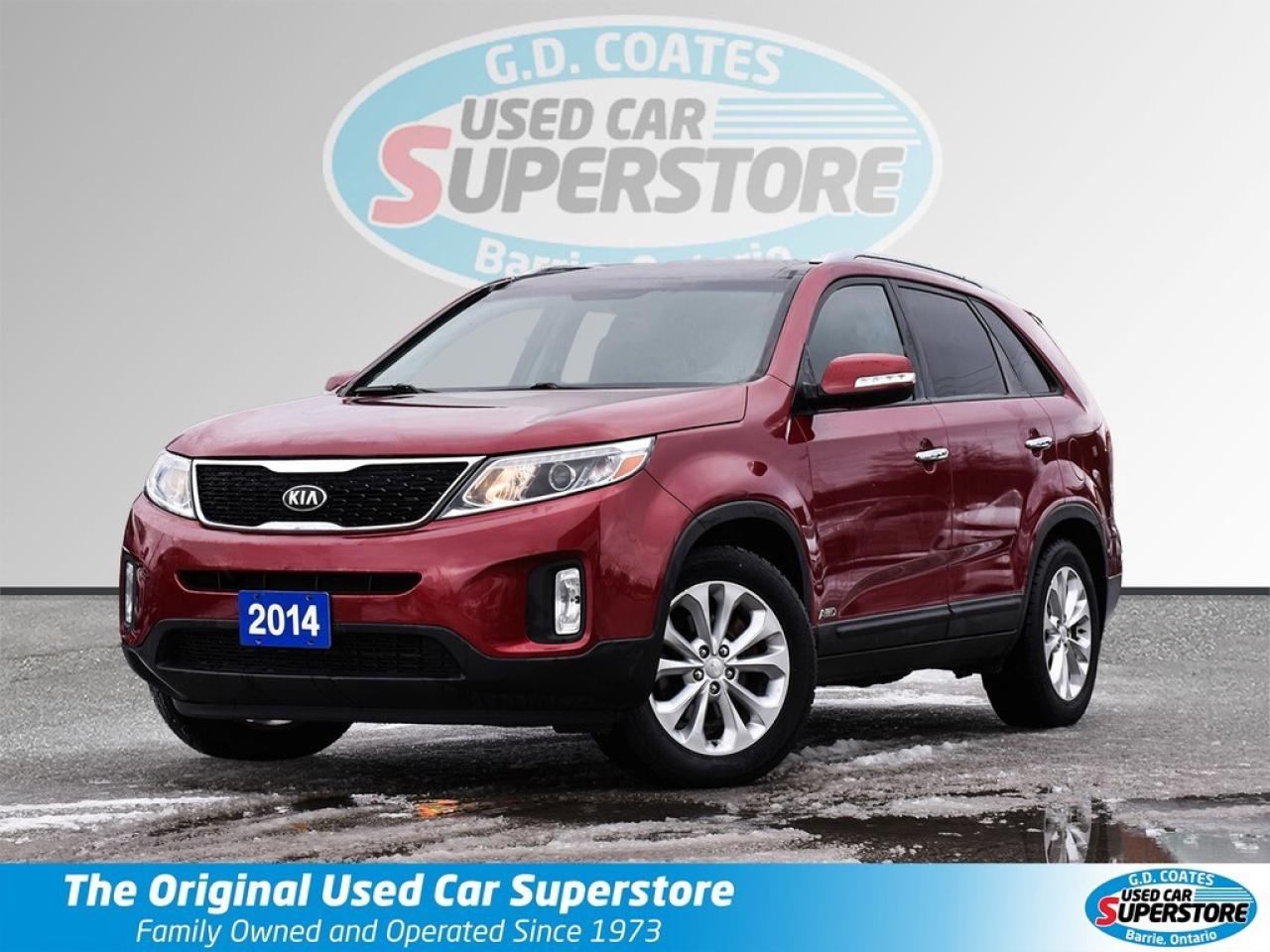 Used 2014 Kia Sorento EX AWD ~V6 ~Heated Leather ~Panoramic Roof ~Camera for sale in Barrie, ON