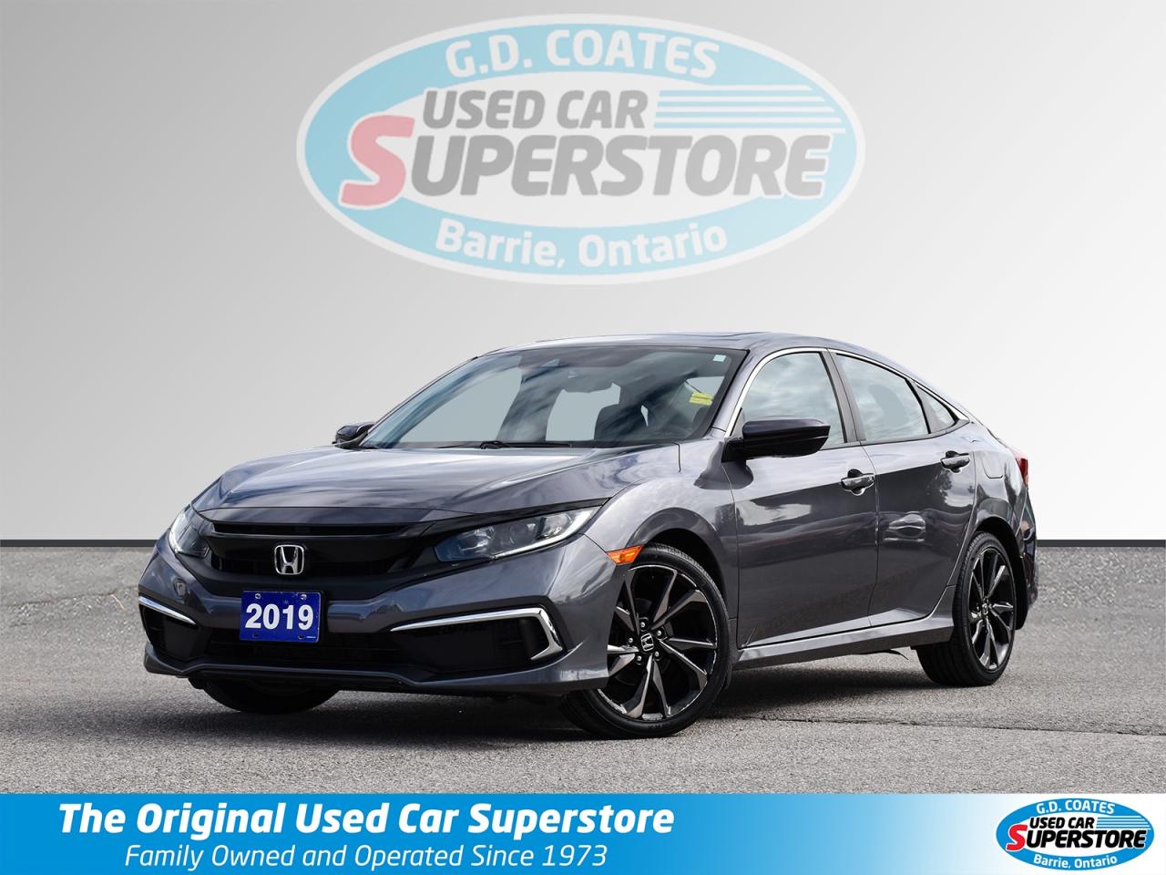 Used 2019 Honda Civic EX ~Heated Seats ~Bluetooth ~Backup Cam ~Sunroof for sale in Barrie, ON