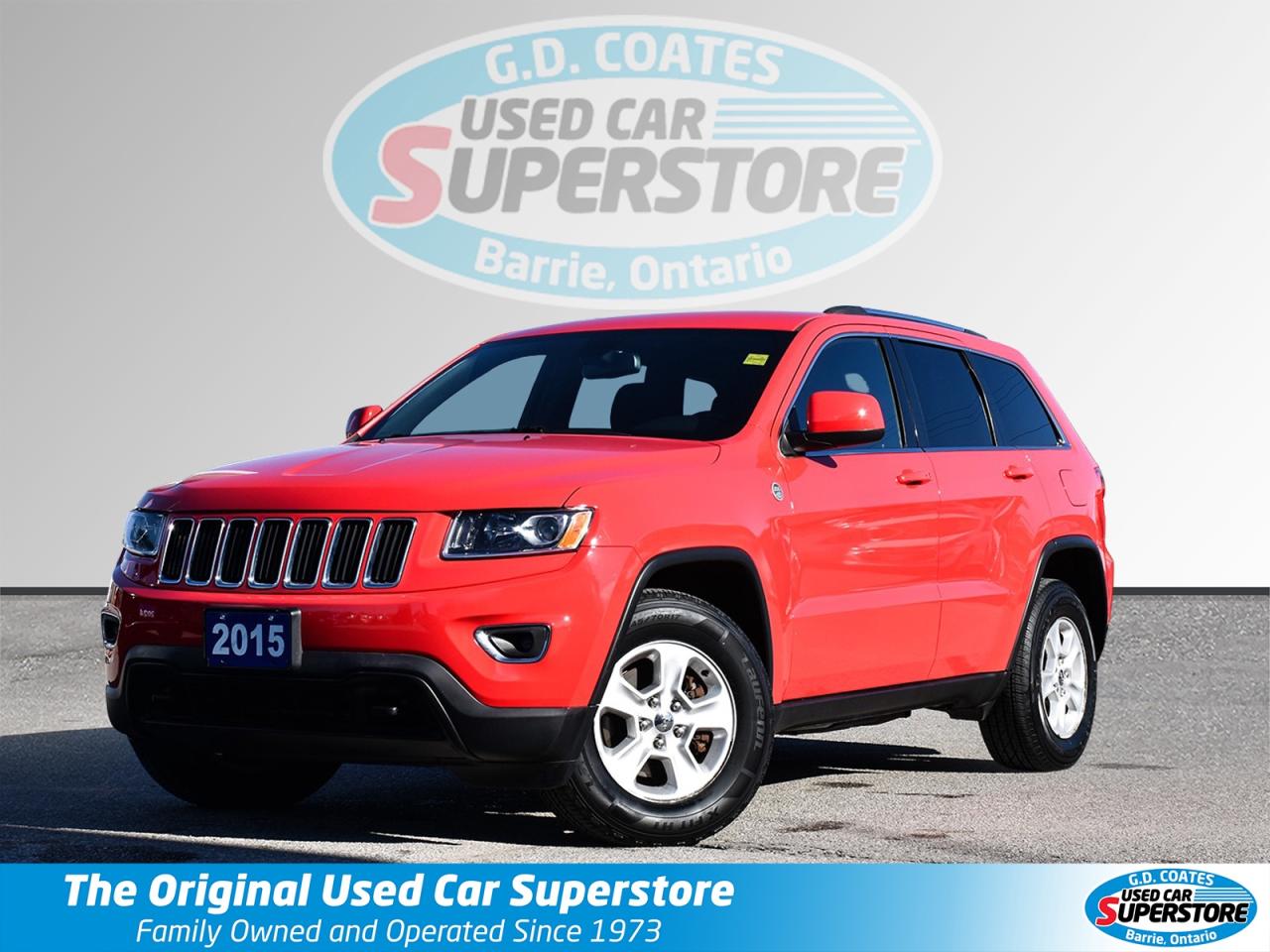 Used 2015 Jeep Grand Cherokee Laredo 4x4 ~Bluetooth ~Power seats ~Alloys ~A/C for sale in Barrie, ON