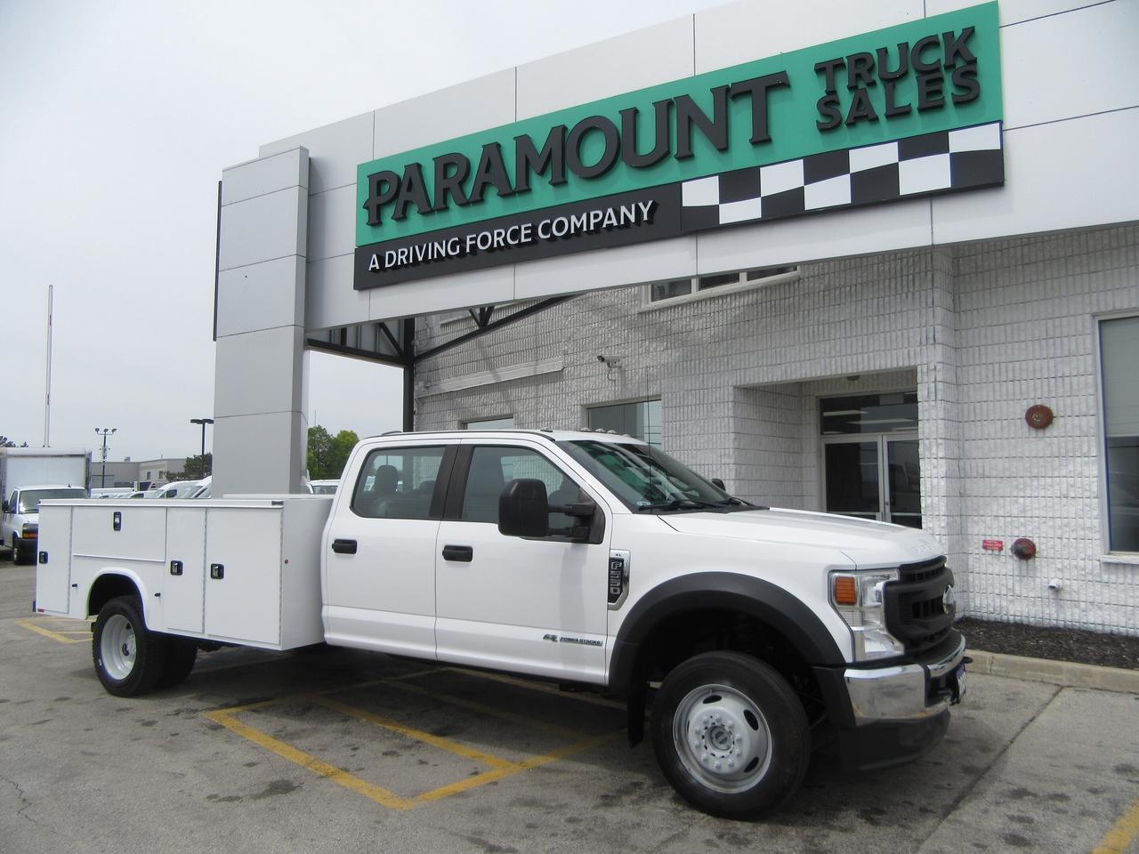 2020 Ford Super Duty F-550 DIESEL 4X4 CREW WITH NEW KNAPHEIDE SERVICE BODY Photo