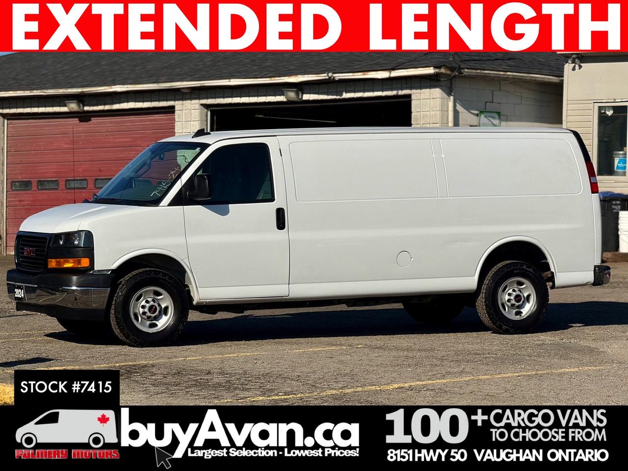 2024 GMC Savana Cargo Van 2500 155"WB EXTENDED   CASH PRICE Photo