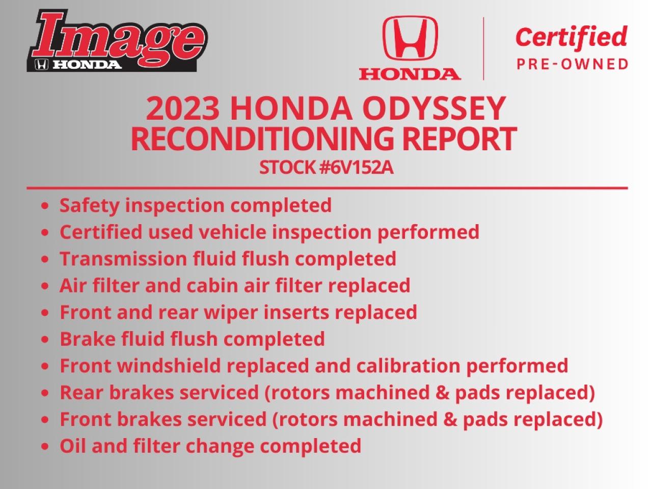 2023 Honda Odyssey Touring Auto   LEATHER    VNT SEAT   PWR DOORS Photo