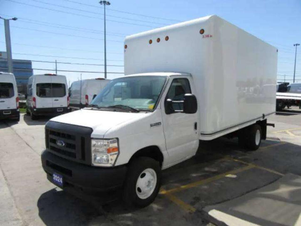 2024 Ford E-450 GAS 16FT HIGH BOX CUBE VAN WITH ROLL OUT RAMP Photo