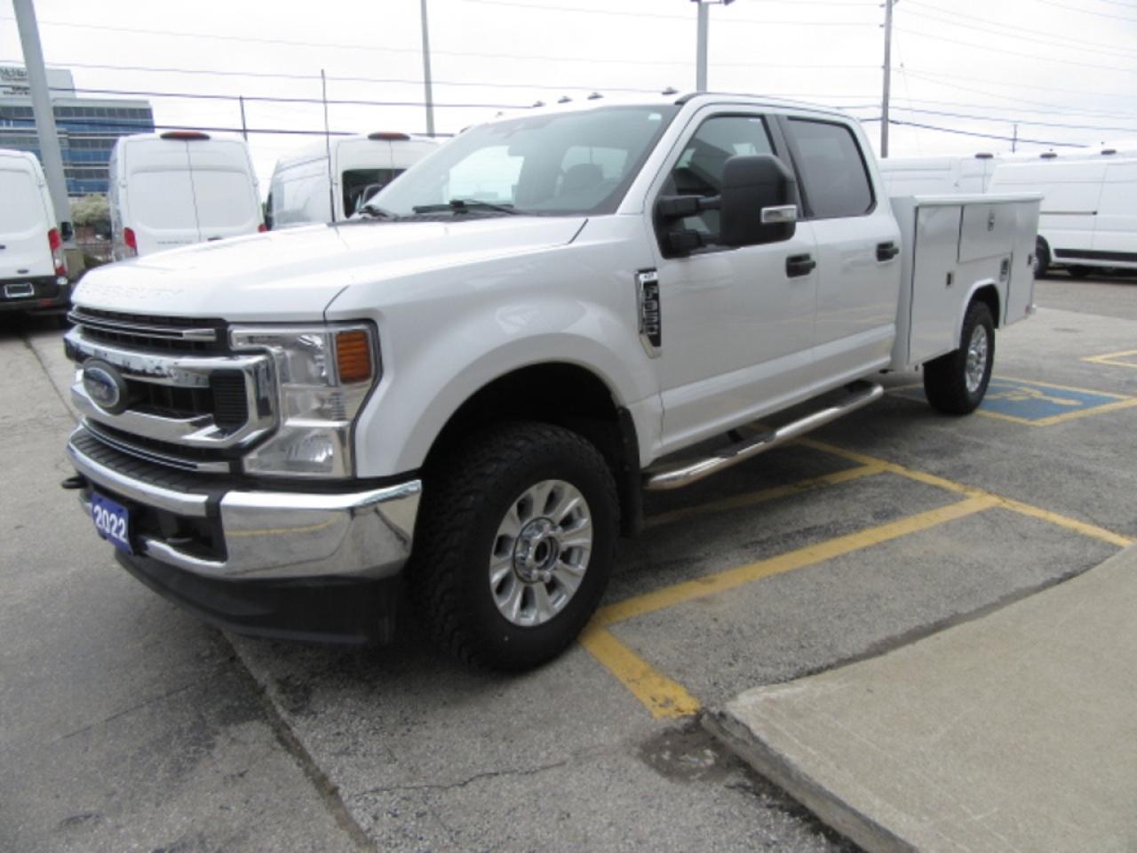 2022 Ford F-350 GAS CREW 4X4 WITH NEW 9 FT SERVICE / UTILITY BODY Photo