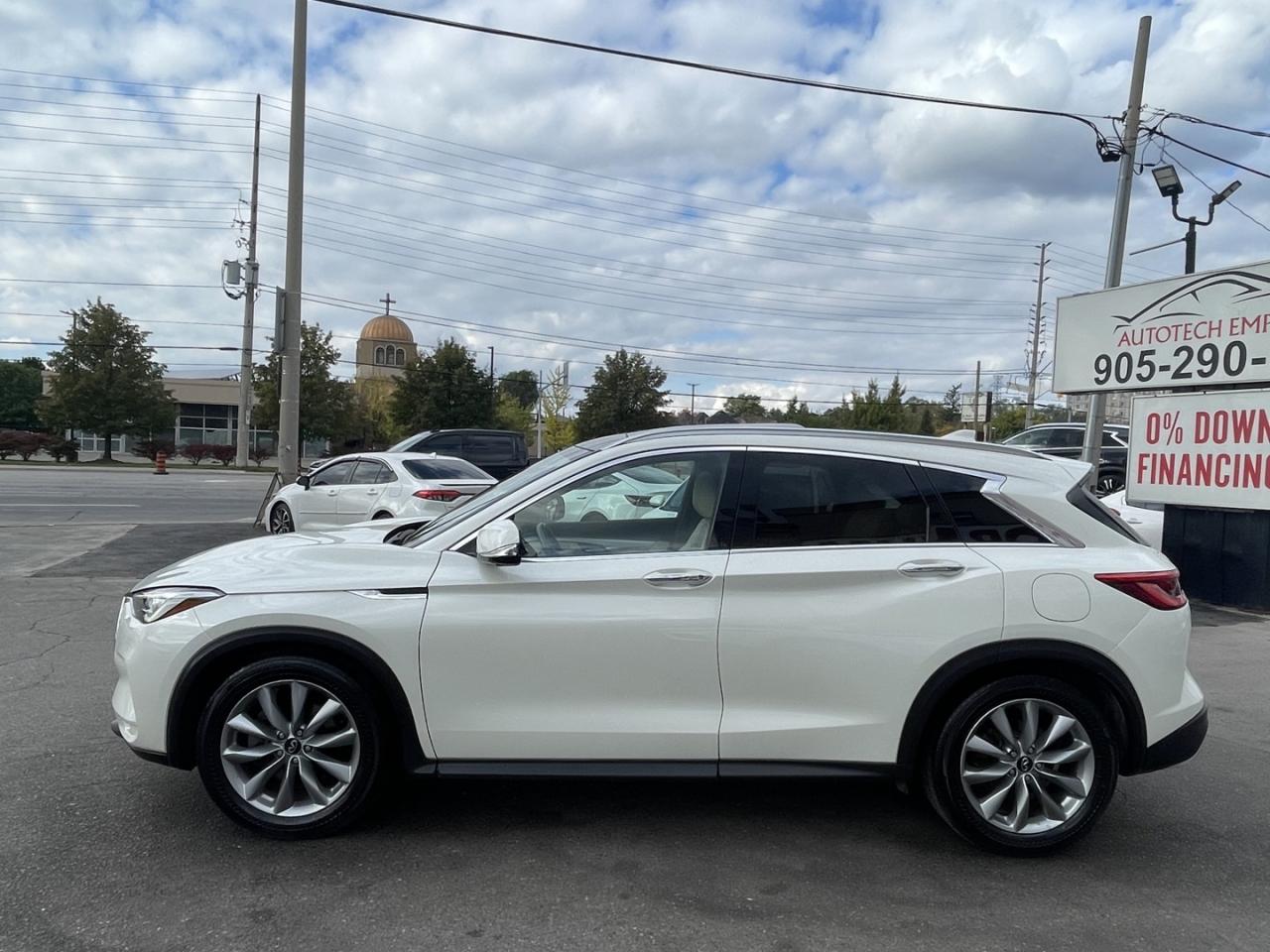 2021 Infiniti QX50 Essential Pearl White AWD   360 Cam   Pro Pilot As Photo2