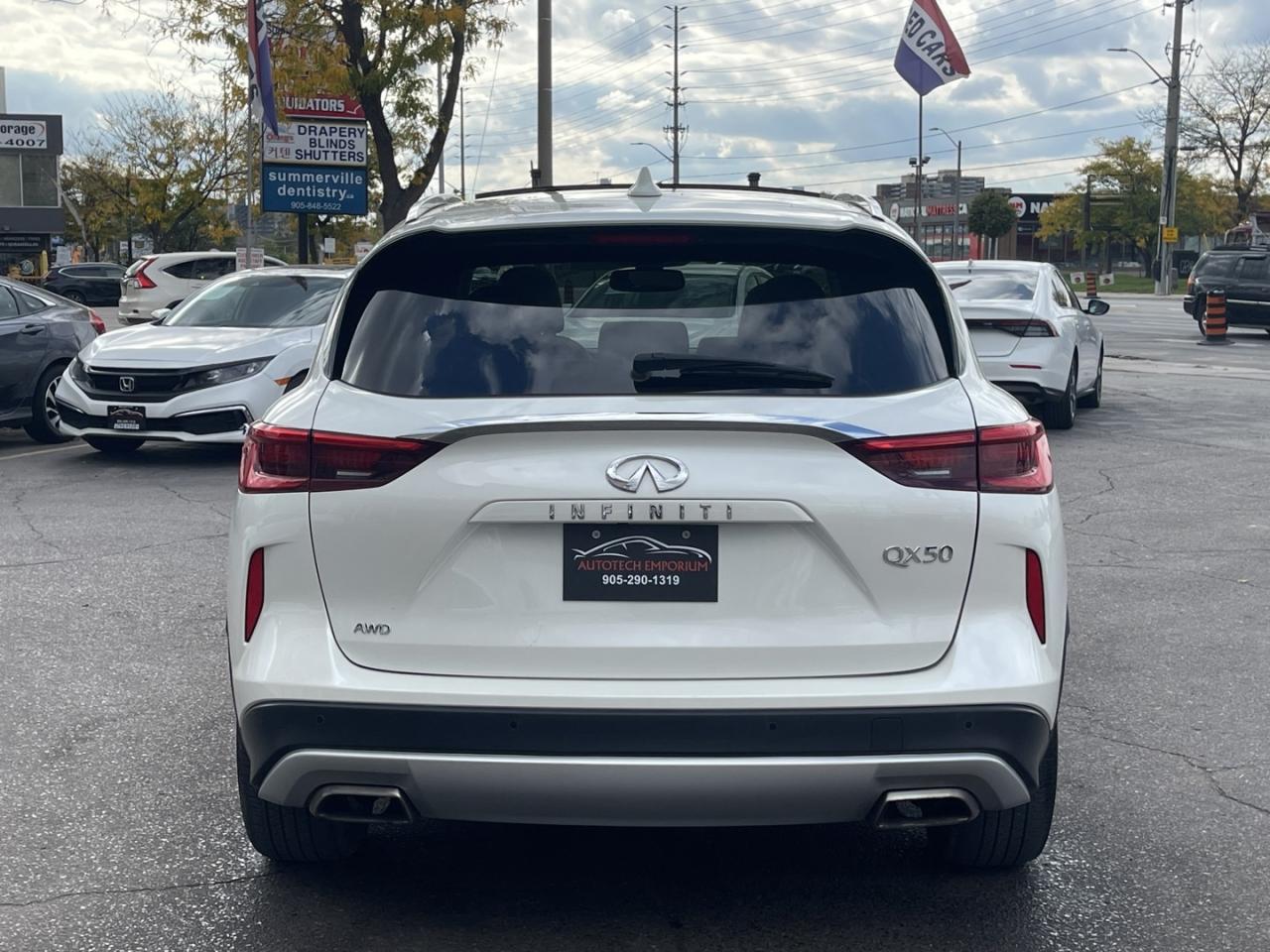 2021 Infiniti QX50 Essential Pearl White AWD   360 Cam   Pro Pilot As Photo