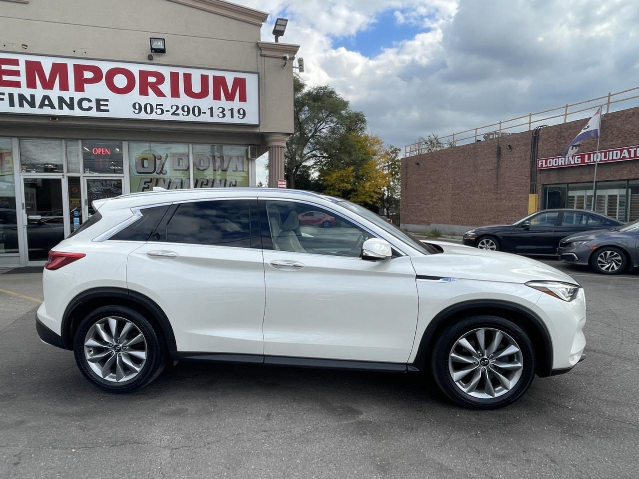 2021 Infiniti QX50 Essential Pearl White AWD   360 Cam   Pro Pilot As Photo