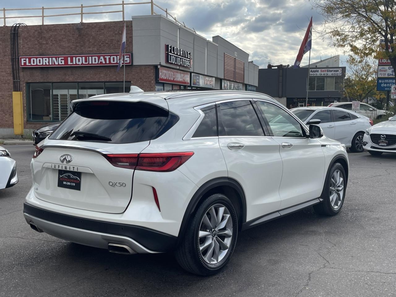 2021 Infiniti QX50 Essential Pearl White AWD   360 Cam   Pro Pilot As Photo