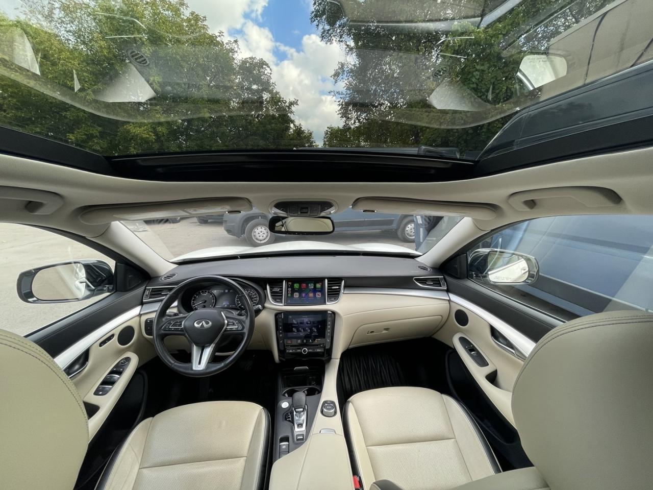 2021 Infiniti QX50 Essential Pearl White AWD   360 Cam   Pro Pilot As Photo