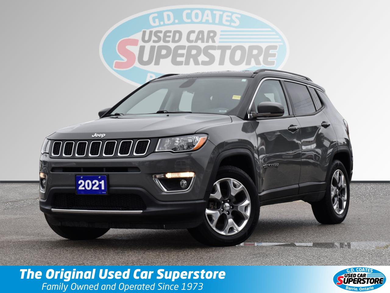Used 2021 Jeep Compass Limited 4x4 ~Bluetooth ~Backup Camera ~Leather for sale in Barrie, ON