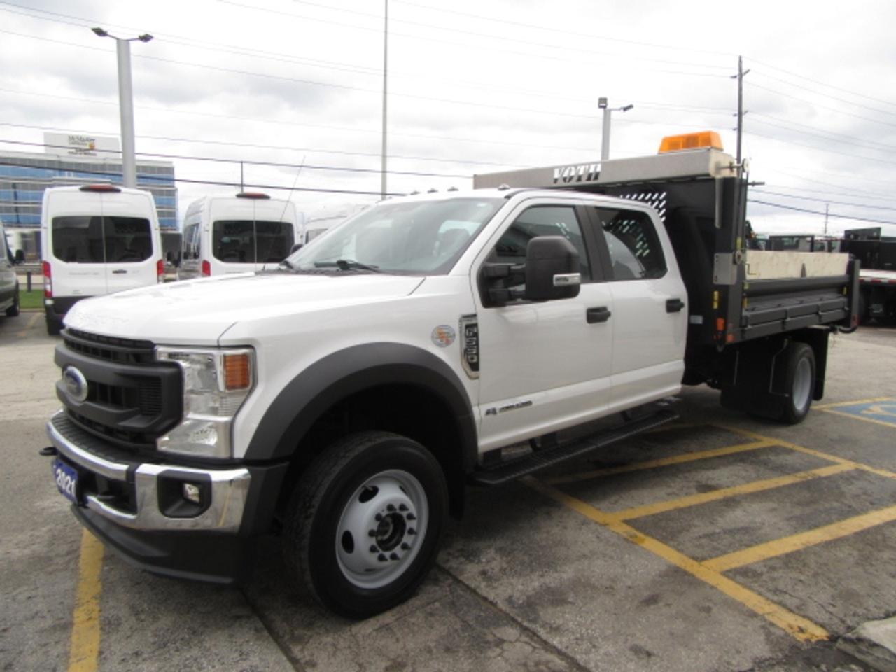 2021 Ford Super Duty F-550 DIESEL CREW CAB 4X4 WITH 12 FT STEEL DUMP BOX Photo