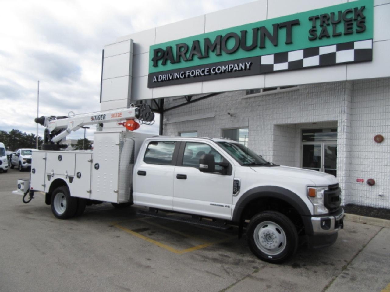 2021 Ford Super Duty F-550 DIESEL 4X4 CREW CAB NEW SERVICE BODY & CRANE Photo0