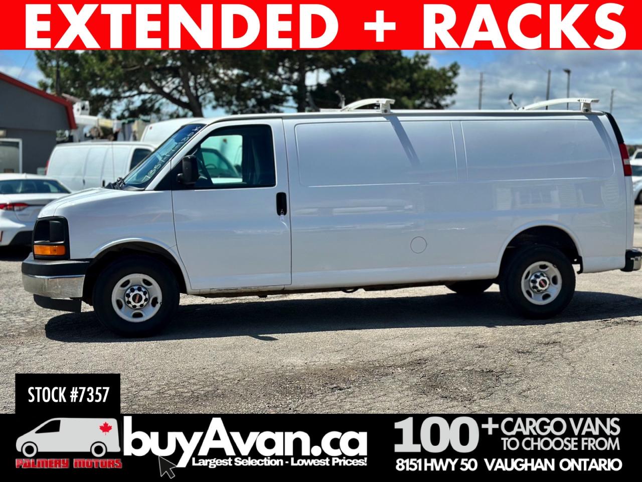 2017 GMC Savana Cargo Van 2500 EXTENDED + Racks Divider Photo0