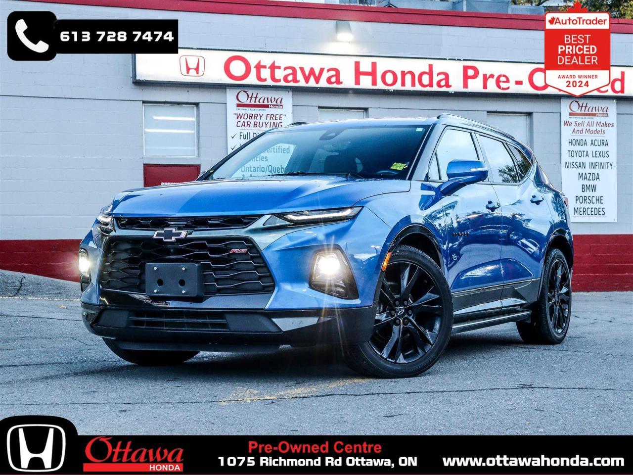 2020 Chevrolet Blazer RS HEATED/COOLED LEATHER BACKUP CAM Photo0