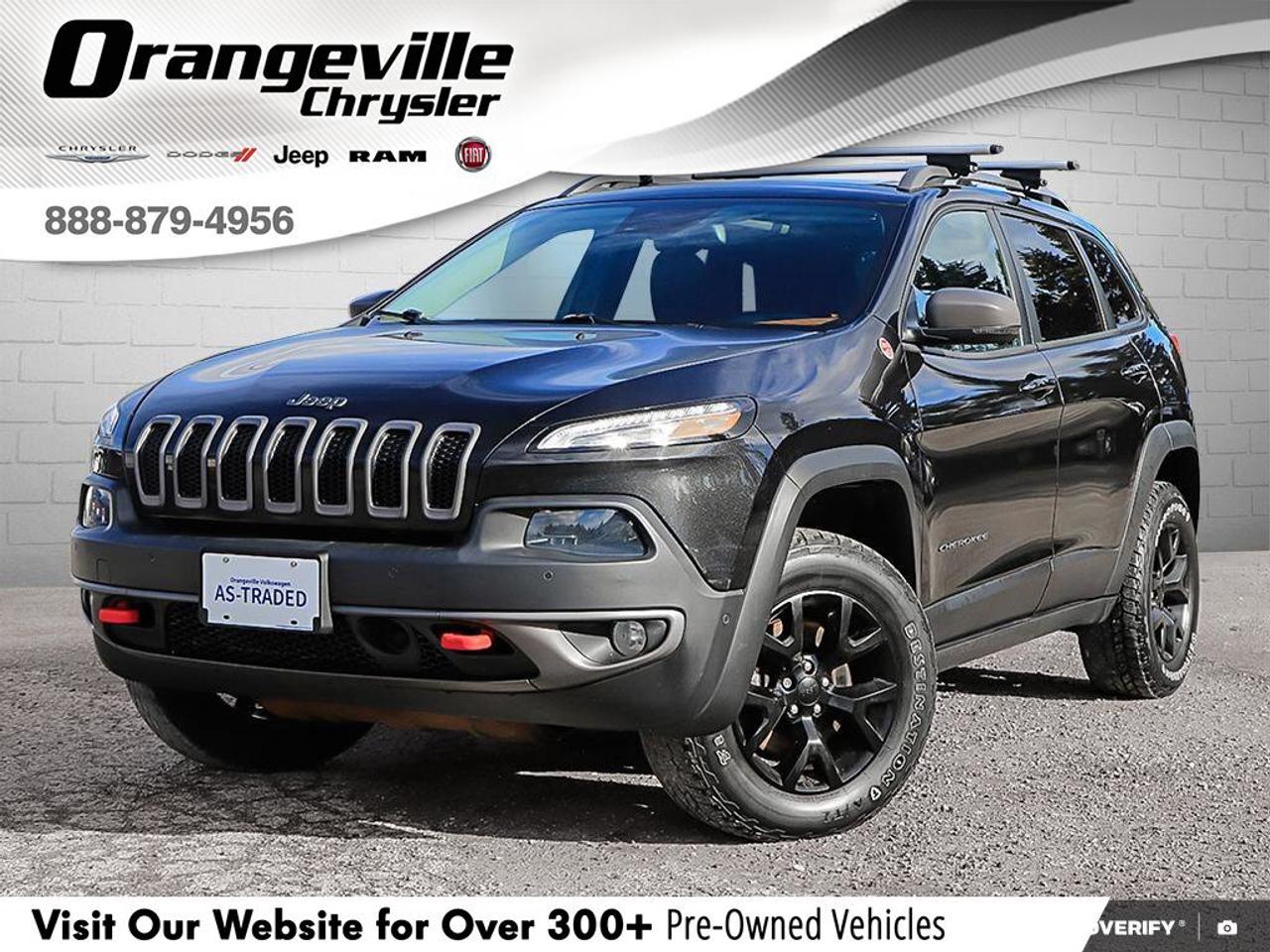 2015 Jeep Cherokee TrailhawkAS-TRADED, ACCIDENT-FREE, BACKUP CAM, 4X4 Photo
