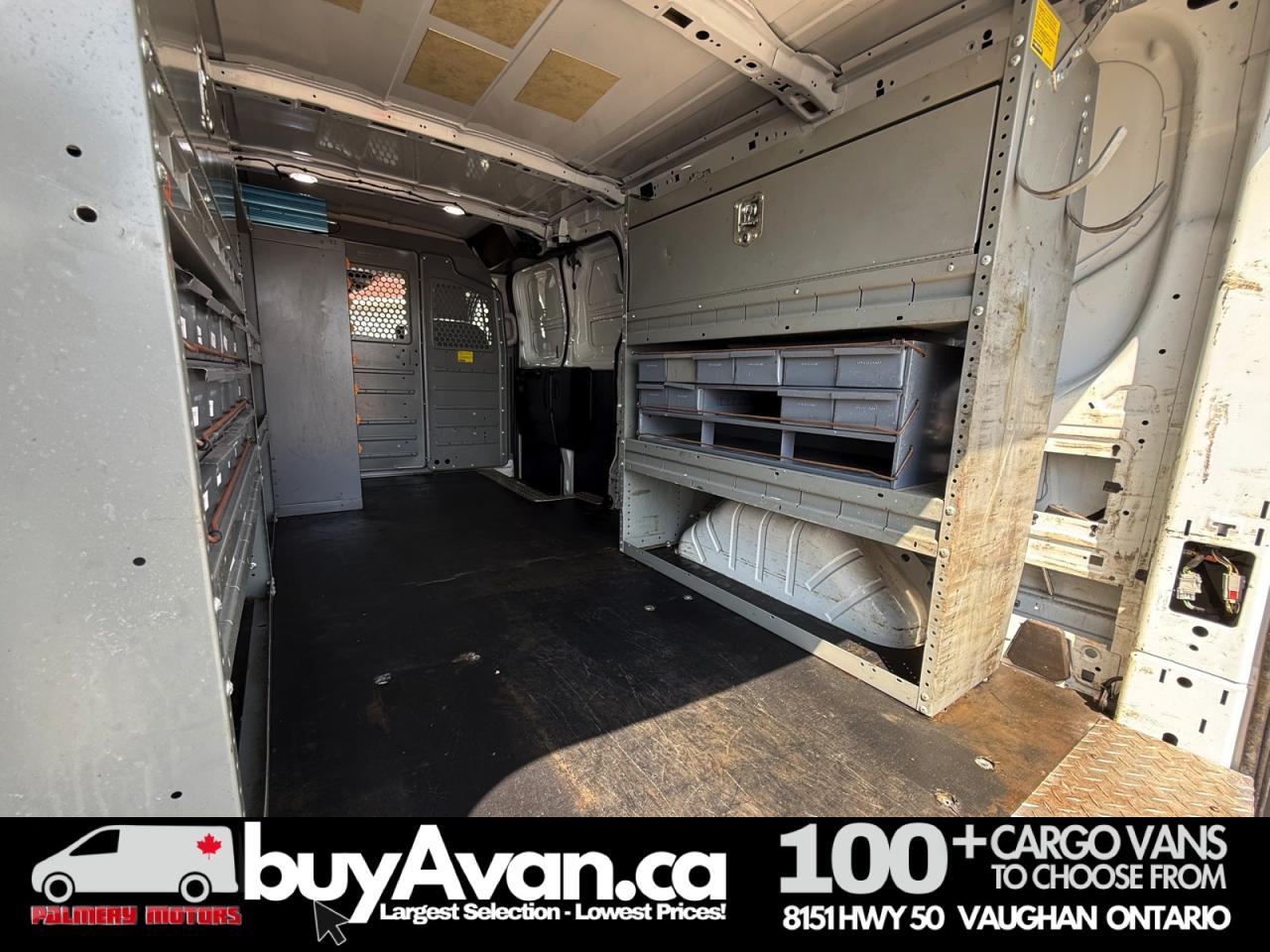 2018 Ford Transit Cargo Van T-250 148" Low Roof  Shelves + Divider Photo