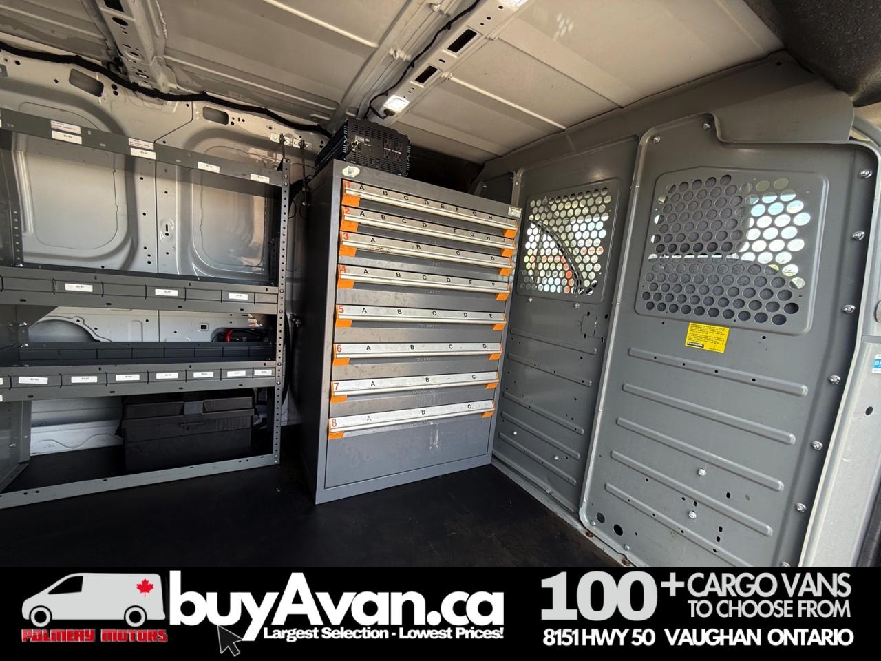 2018 Ford Transit Cargo Van T-250 148" Low Roof  Shelves + Divider Photo