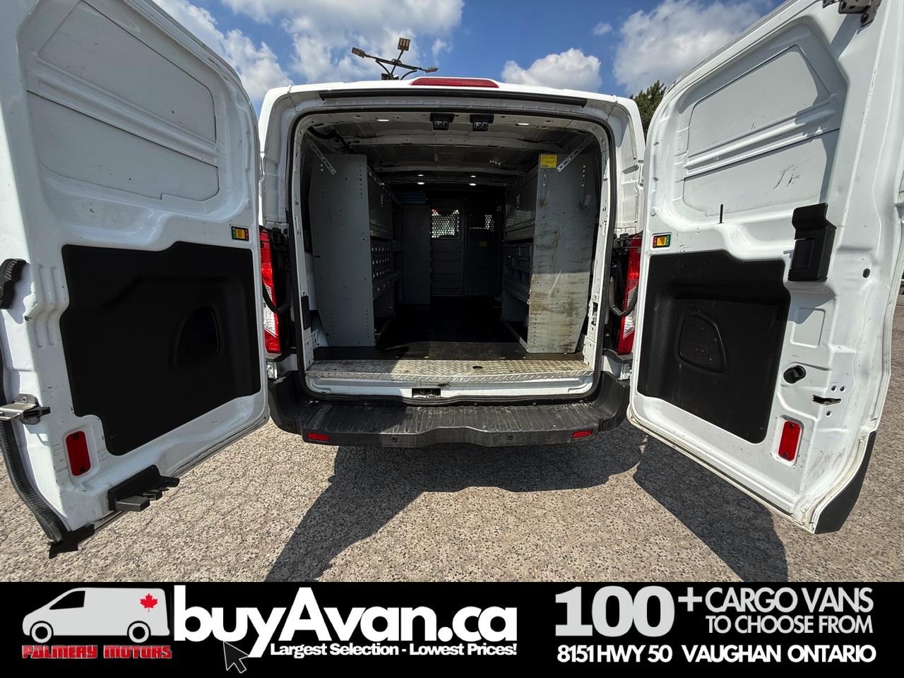 2018 Ford Transit Cargo Van T-250 148" Low Roof  Shelves + Divider Photo