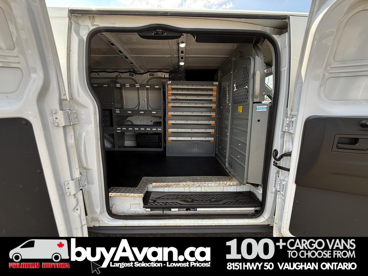 2018 Ford Transit Cargo Van T-250 148" Low Roof  Shelves + Divider Photo