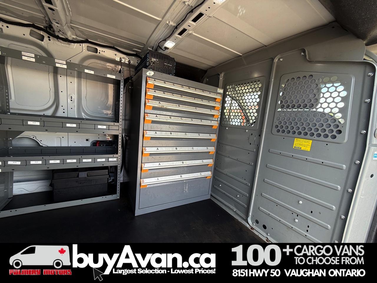 2018 Ford Transit Cargo Van T-250 148" Low Roof  Shelves + Divider Photo