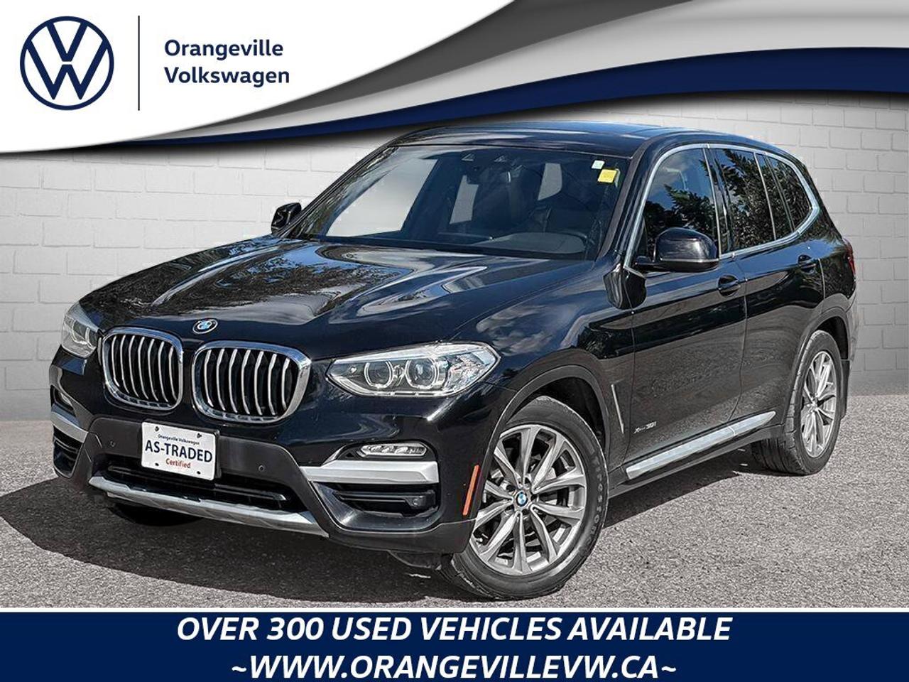 2018 BMW X3 xDrive30iCERTIFIED AS-TRADED, LEATHERETTE, NAV, BA Photo