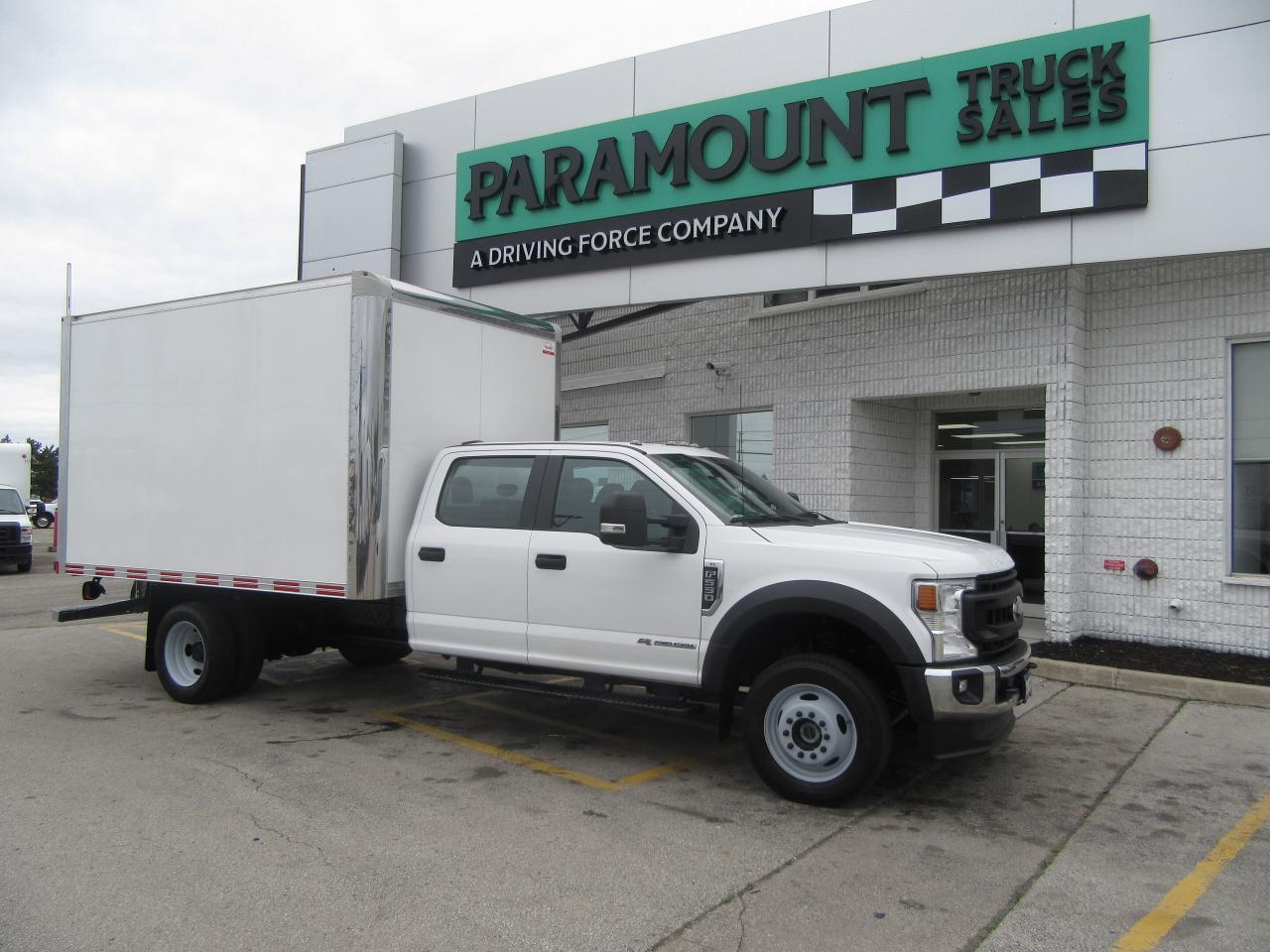 2022 Ford Super Duty F-550 CREW CAB 4X4 DIESEL NEW 12FT ALUMINUM BOX Photo