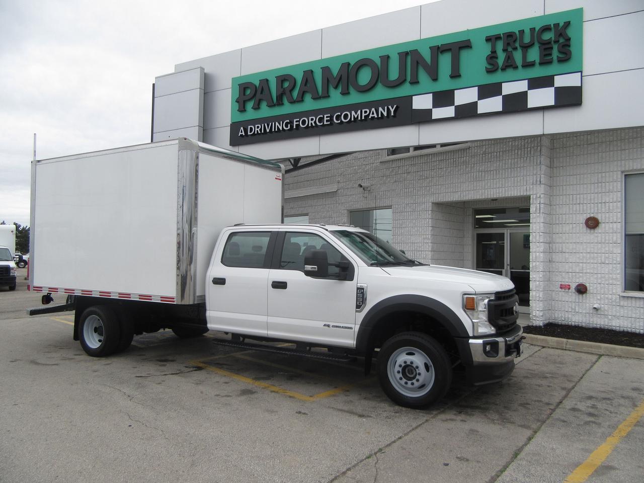 2022 Ford Super Duty F-550 CREW CAB 4X4 DIESEL NEW 12FT ALUMINUM BOX Photo