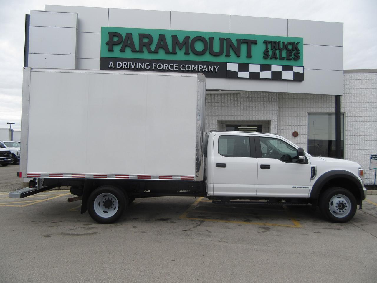 2022 Ford Super Duty F-550 CREW CAB 4X4 DIESEL NEW 12FT ALUMINUM BOX Photo