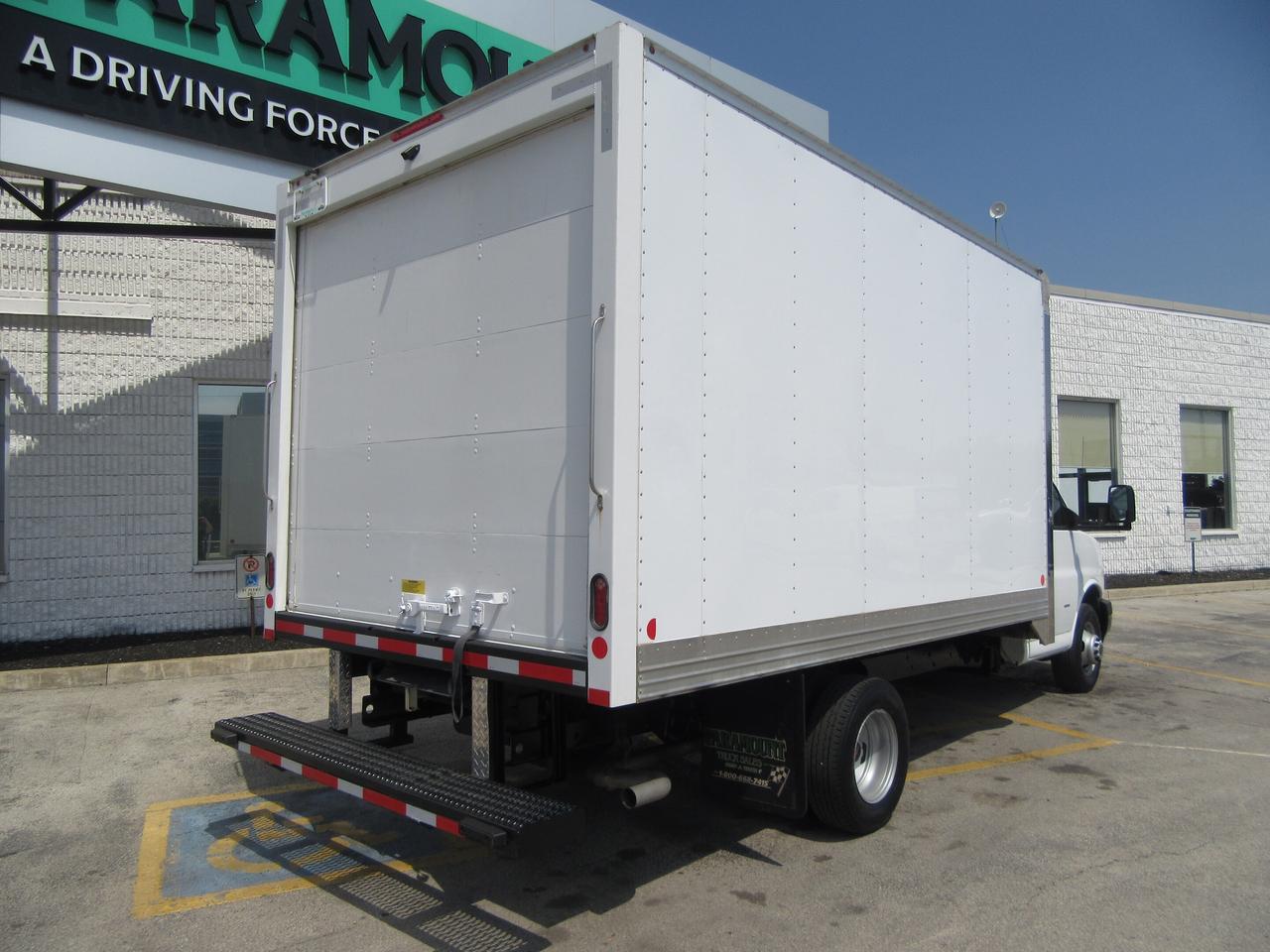 2024 Chevrolet Express 3500 GAS 14 FT CUBE VAN WITH CUSTOM HIGH BOX & RAMP Photo