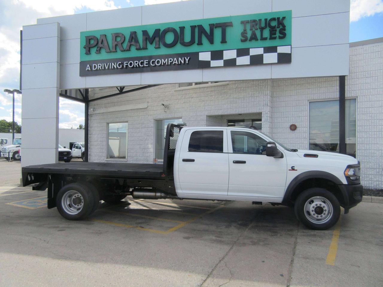 2024 RAM 5500 4X4 DIESEL CREW CAB 12 FT  FLAT DECK / GOOSE NECK Photo