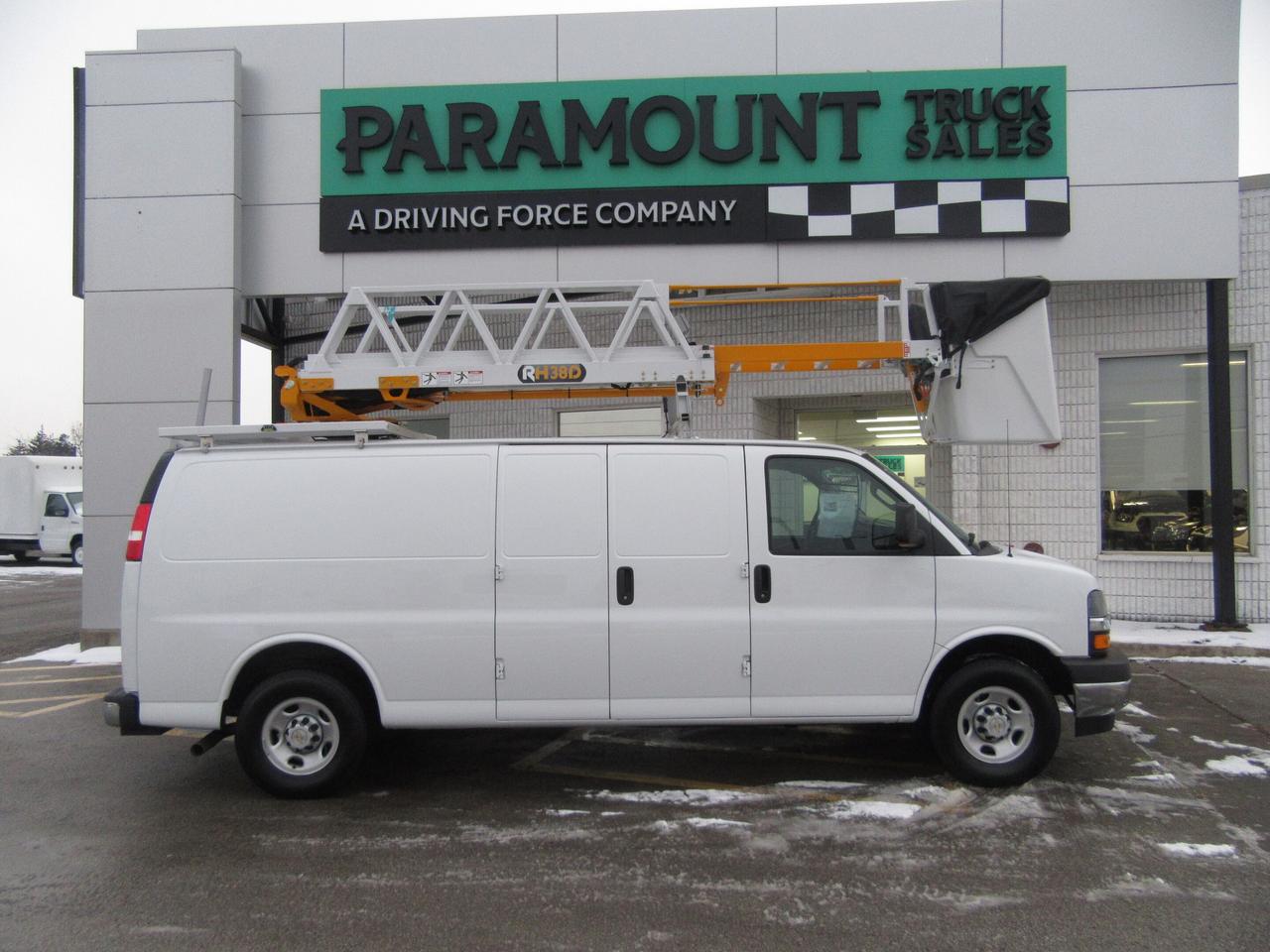 2024 Chevrolet Express 3500 EXTENDED WITH NEW RH38D LADDER BUCKET SYSTEM Photo