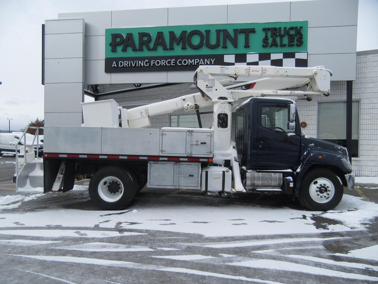 2016 Hino 338 TEREX HI-RANGER TL45 BUCKET TRUCK WITH JIB PACKAGE Photo