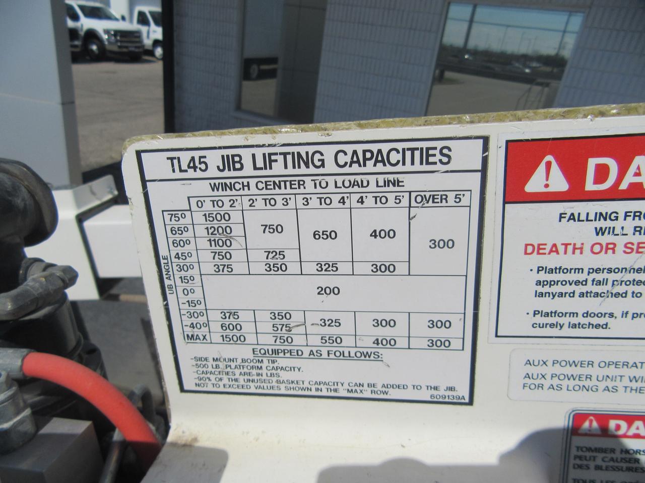 2016 Hino 338 TEREX HI-RANGER TL45 BUCKET TRUCK WITH JIB PACKAGE Photo