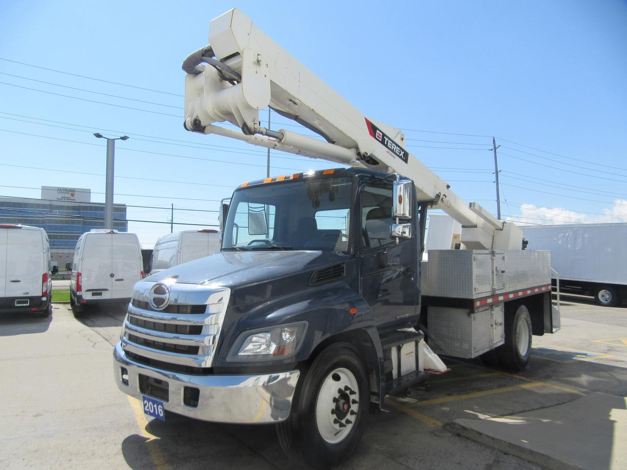 2016 Hino 338 TEREX HI-RANGER TL45 BUCKET TRUCK WITH JIB PACKAGE Photo