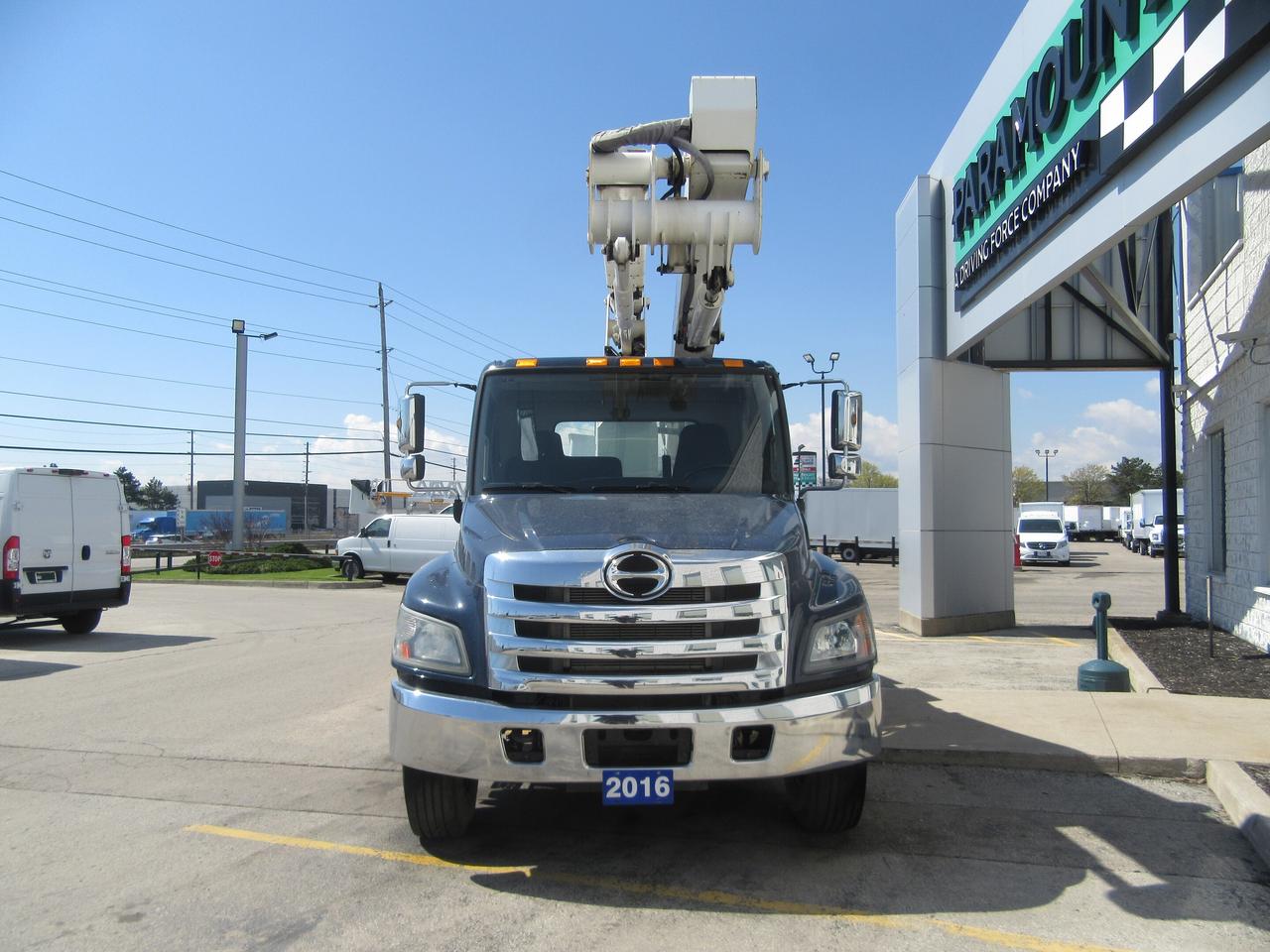 2016 Hino 338 TEREX HI-RANGER TL45 BUCKET TRUCK WITH JIB PACKAGE Photo
