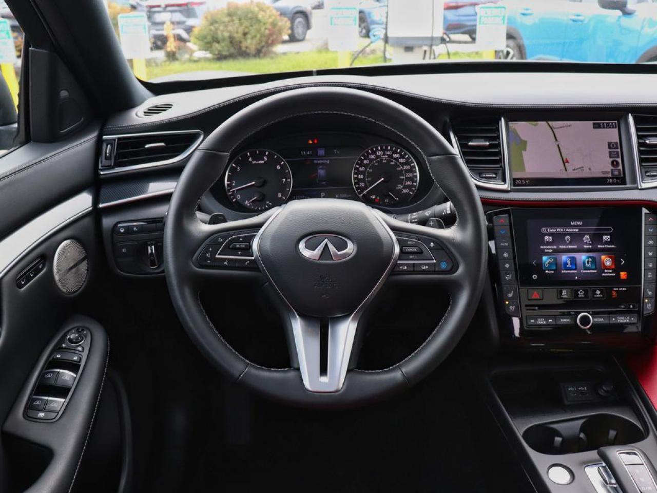 2025 Infiniti QX50 SPORT  2 TONE BLACK AND RED LEATHER! Photo